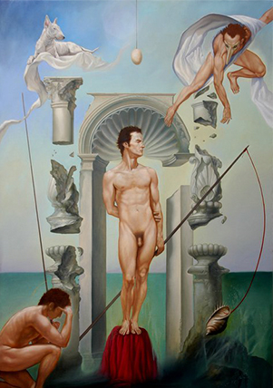 Pescadores. 110cm x 170cm. Óleo/lino.