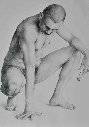 Mosr et Vita. 90cm x 60cm. Lápiz/papel.